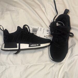 Adidas Kids Black and White Sneakers